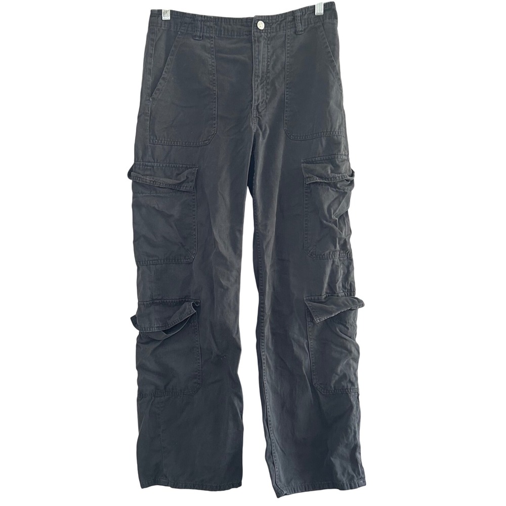 Zara Gray Cargo Pants Women's 4 Relaxed Casual Everyday utility gorpcore grunge